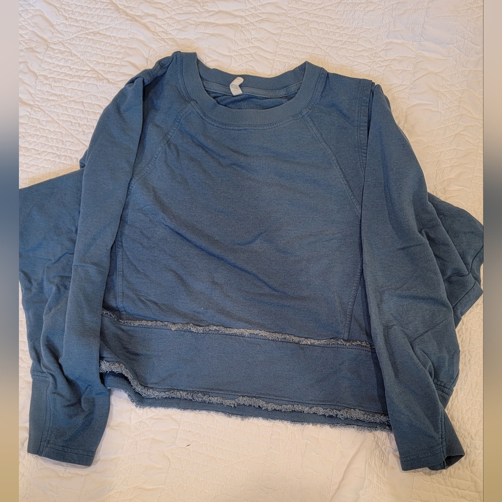 Womens FP movement teal/blue pullover size M